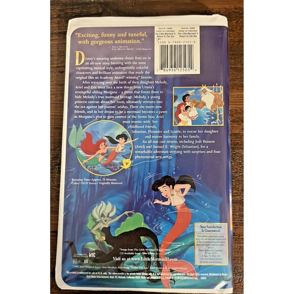 Little Mermaid II, The: Return to the Sea (VHS, 2000) - Picture 4 of 7